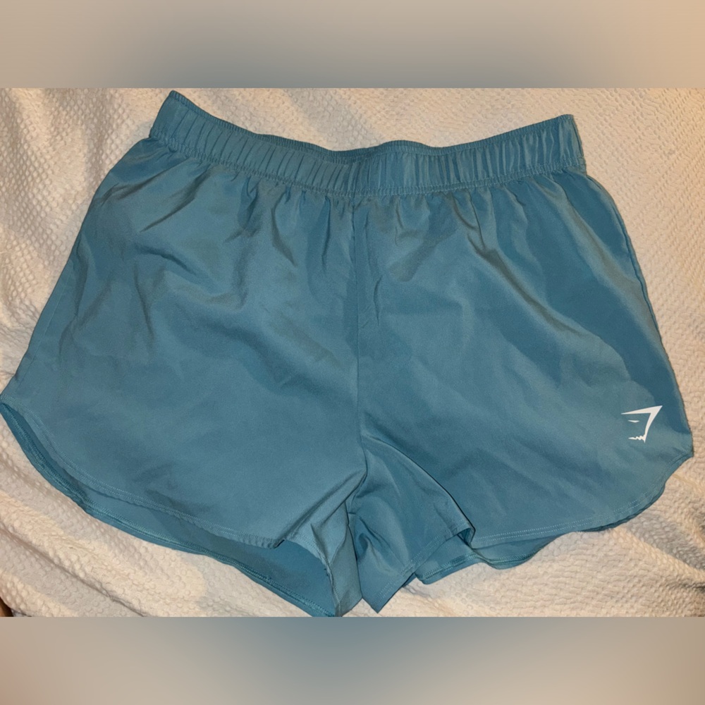 Baby blue gymshark shorts